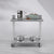 Soga 100cm Commercial Catering Kitchen Stainless Steel Prep Work Bench Table With Backsplash And Caster Wheels