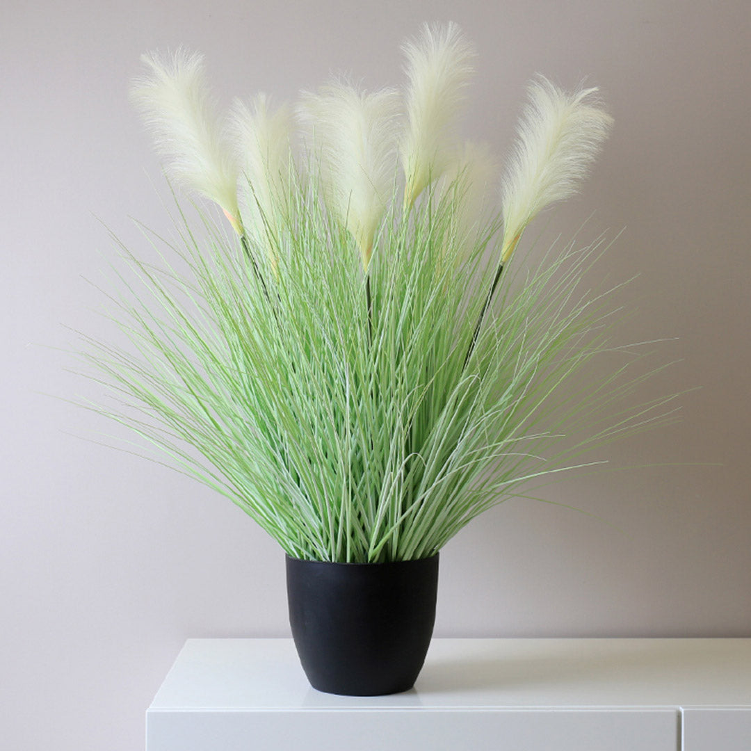 Soga 2 X 137cm Green Artificial Indoor Potted Bulrush Grass Tree Fake Plant Simulation Decorative