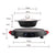 Soga 2 X 2 In 1 Electric Stone Coated Grill Plate Steamboat Two Division Hotpot