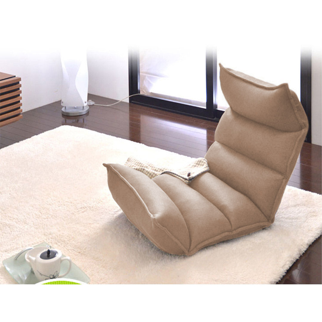 Soga 4 X Foldable Tatami Floor Sofa Bed Meditation Lounge Chair Recliner Lazy Couch Khaki