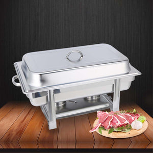 Soga 2 X Single Tray Stainless Steel Chafing Catering Dish Food Warmer