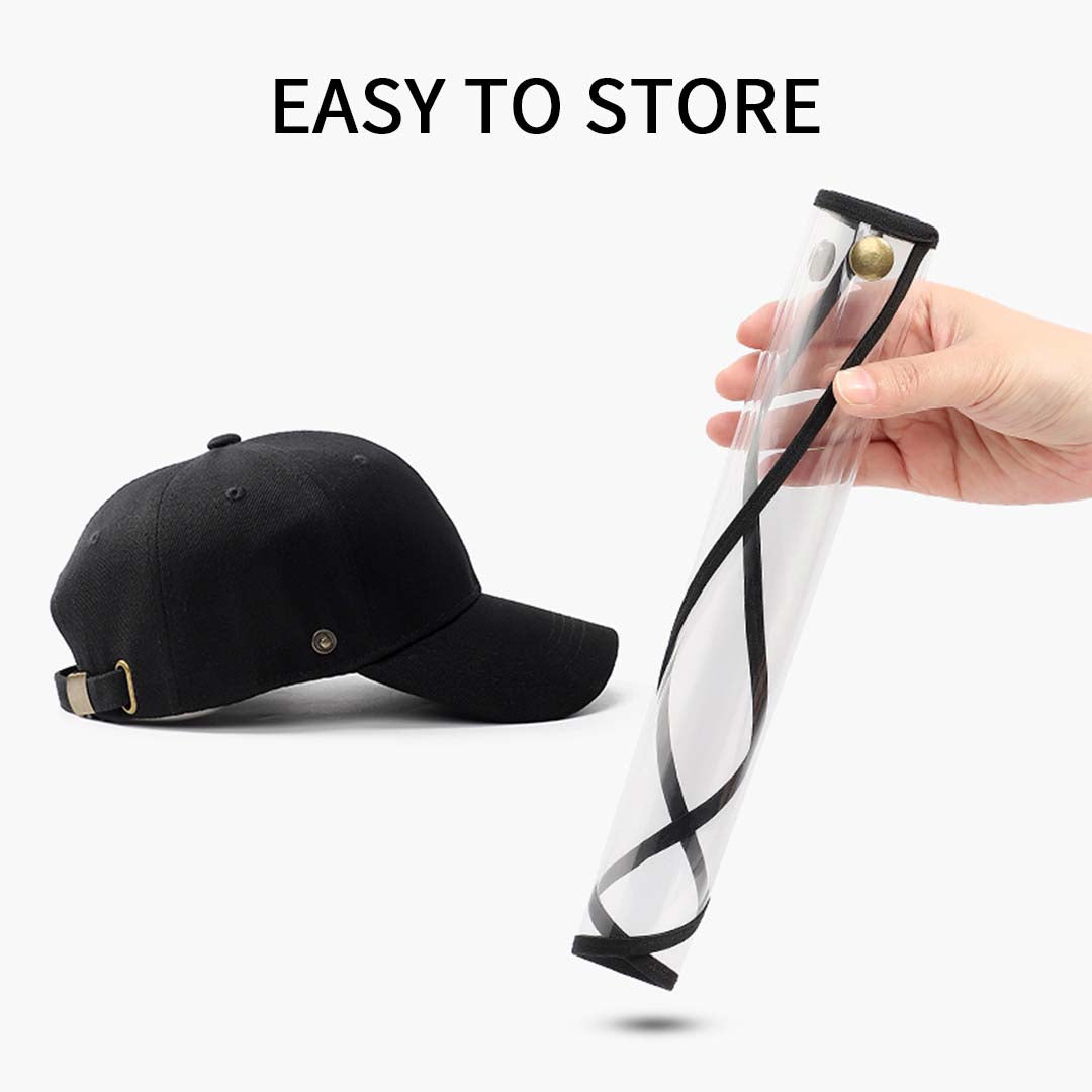 4 X Outdoor Protection Hat Anti Fog Pollution Dust Protective Cap Full Face Hd Shield Cover Kids Black