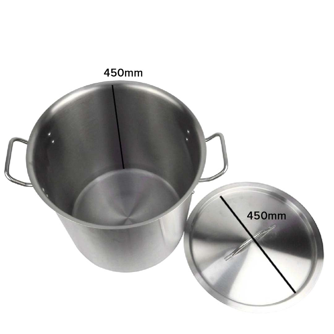Soga 71 L 18/10 Stainless Steel Stockpot With Perforated Stock Pot Basket Pasta Strainer