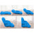 Soga 2 X Foldable Lounge Cushion Adjustable Floor Lazy Recliner Chair With Armrest Blue