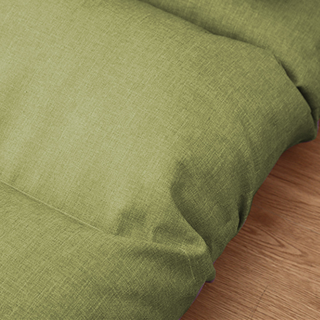 Soga 4 X Lounge Floor Recliner Adjustable Lazy Sofa Bed Folding Game Chair Yellow Green