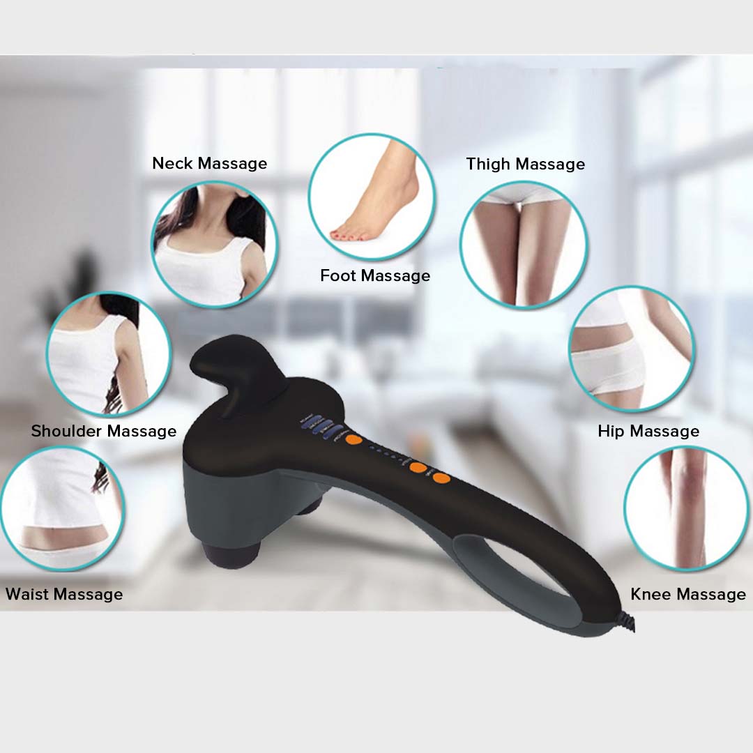 Soga 2 X Portable Handheld Massager Soothing Heat Stimulate Blood Flow Foot Shoulder