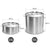 Soga 14 L Wide Stock Pot And 50 L Tall Top Grade Thick Stainless Steel Stockpot 18/10