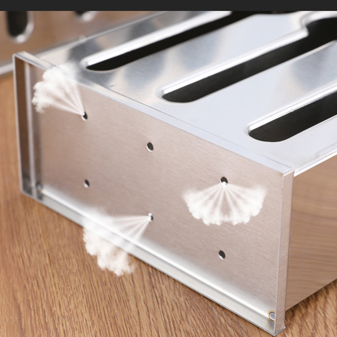 Soga 2 X Stainless Steel Buffet Restaurant Spoon Utensil Holder Storage Rack 3 Holes