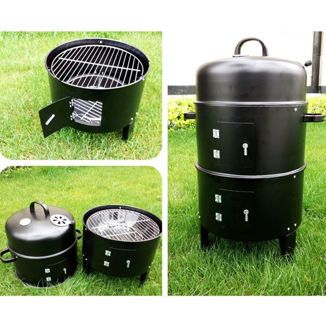 Soga 2 X 3 In 1 Barbecue Smoker Outdoor Charcoal Bbq Grill Camping Picnic Fishing