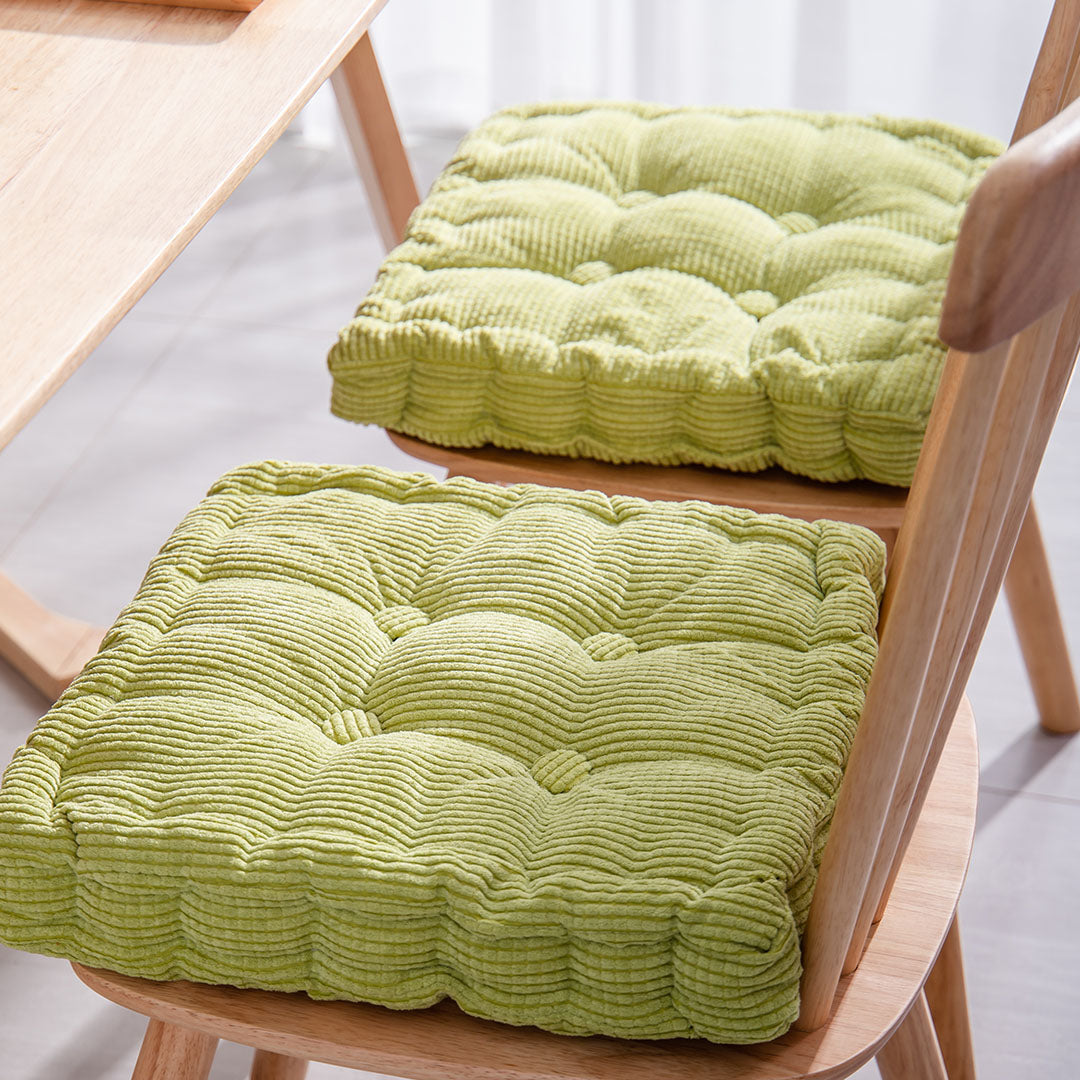 4X Green Square Cushion Soft Leaning Plush Backrest Throw Seat Pillow Home Office Sofa Decor
