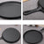 Soga 26cm Round Cast Iron Frying Pan Skillet Griddle Sizzle Platter