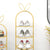 7 Tier Bunny Ears Shape Gold Plated Metal Shoe Organizer Space Saving Portable Footwear Storage Shelf