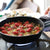 26cm Round Cast Iron Frying Pan Skillet Steak Sizzle Platter with Handle