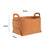 4X Medium Coffee Foldable Felt Storage Portable Collapsible Bag Home Office Foldable Organiser with Carry Handles