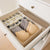 Beige Flip Top Underwear Storage Box Foldable Wardrobe Partition Drawer Home Organiser