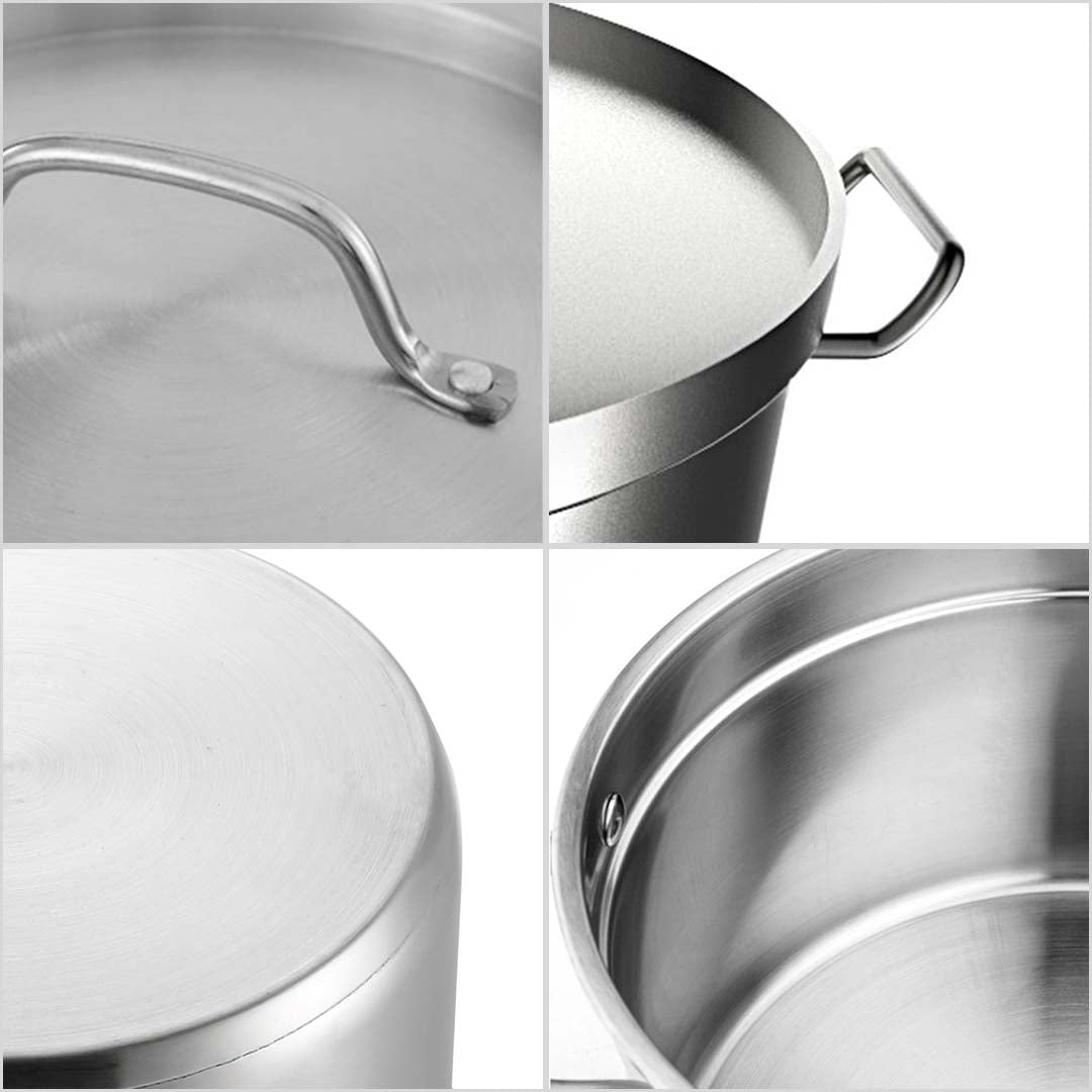 Soga 2 X Commercial 304 Stainless Steel Steamer With 2 Tiers Top Food Grade 28*18cm