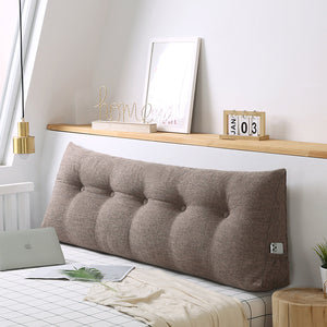 Soga 2 X 150cm Coffee Triangular Wedge Bed Pillow Headboard Backrest Bedside Tatami Cushion Home Decor