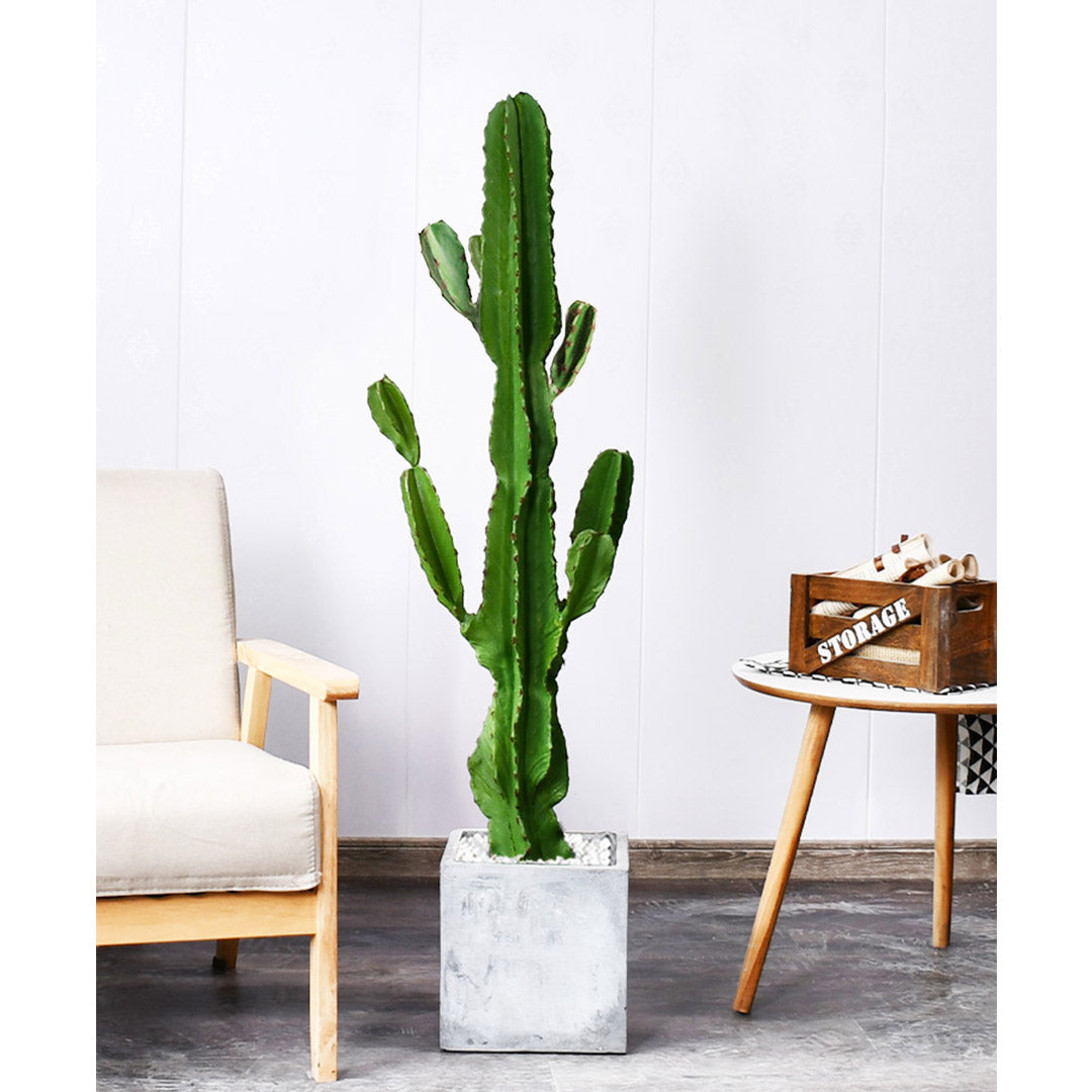105cm Green Artificial Indoor Cactus Tree Fake Plant Simulation Decorative 6 Heads