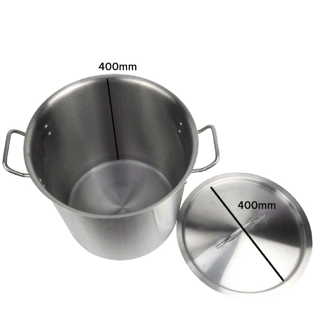 Soga 50 L 18/10 Stainless Steel Stockpot With Perforated Stock Pot Basket Pasta Strainer