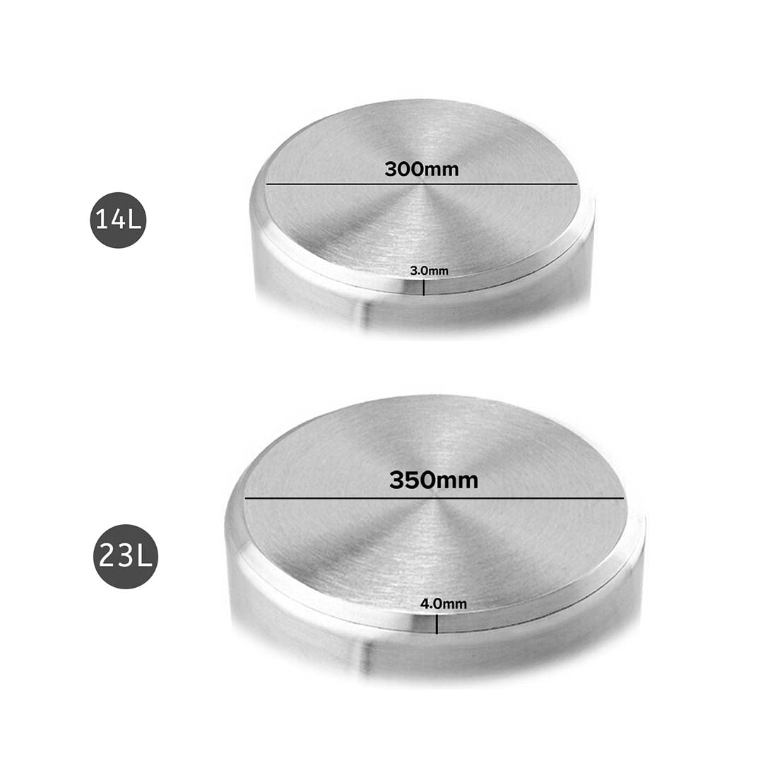 Soga Stock Pot 14 L 23 L Top Grade Thick Stainless Steel Stockpot 18/10