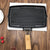 20.5cm Rectangular Cast Iron Griddle Grill Frying Pan with Folding Wooden Handle