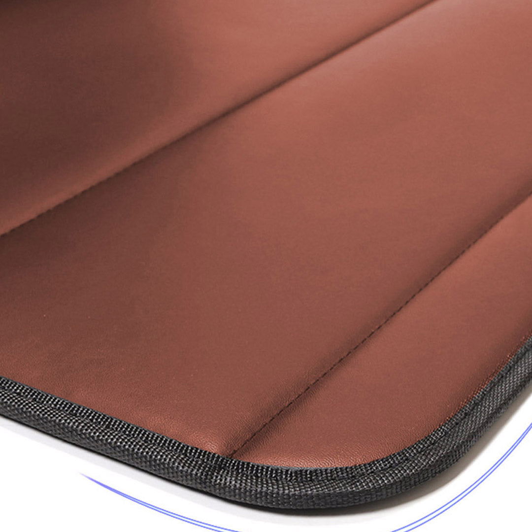 Soga 2 X Leather Car Boot Collapsible Foldable Trunk Cargo Organizer Portable Storage Box Coffee Medium