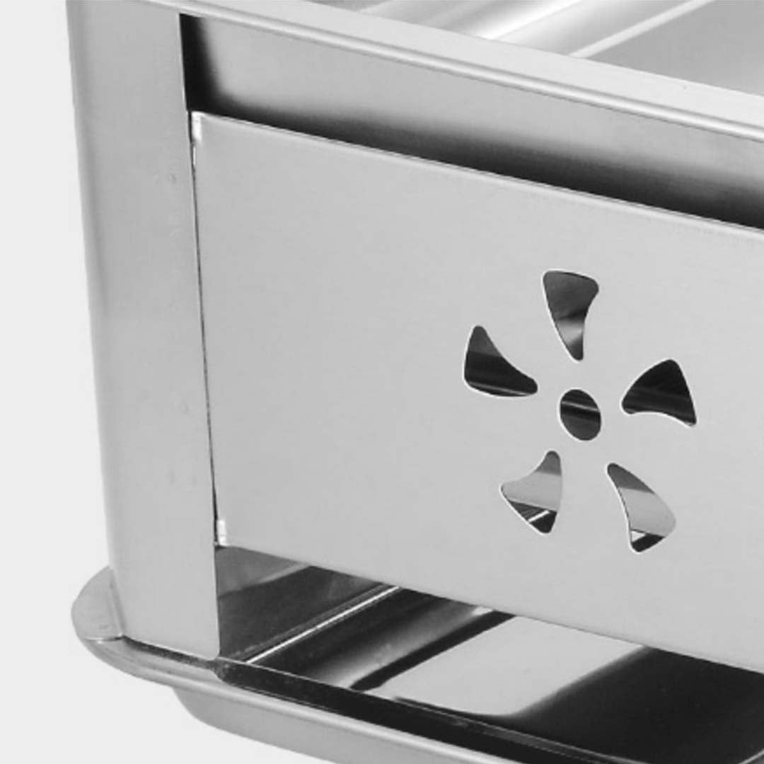 4 X 45 Cm Portable Stainless Steel Outdoor Chafing Dish Bbq Fish Stove Grill Plate