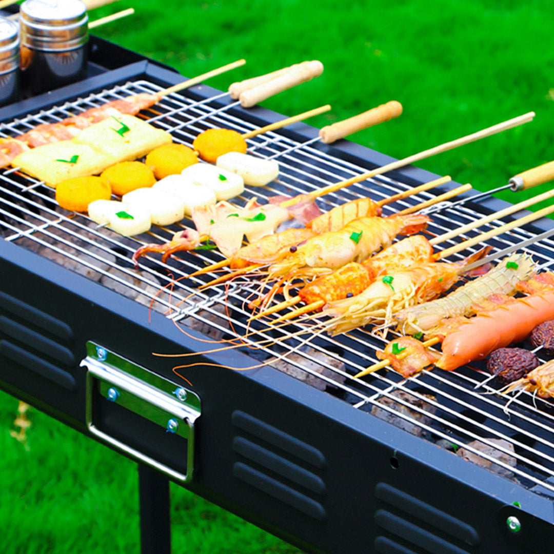 Soga 2 X 72cm Portable Folding Thick Box Type Charcoal Grill For Outdoor Bbq Camping
