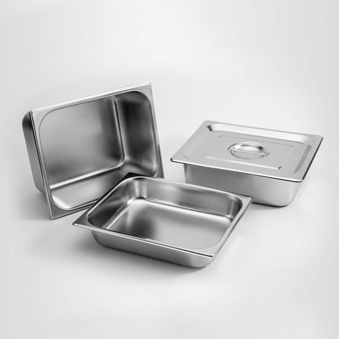 Soga 12 X Gastronorm Gn Pan Full Size 1/2 Gn Pan 15cm Deep Stainless Steel Tray With Lid