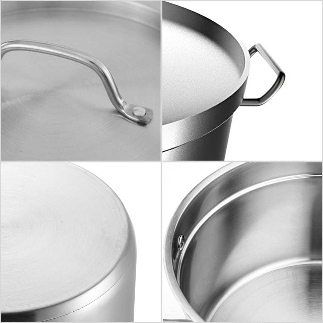 Soga Food Steamer 28cm Commercial 304 Top Grade Stainless Steel 2 Tiers