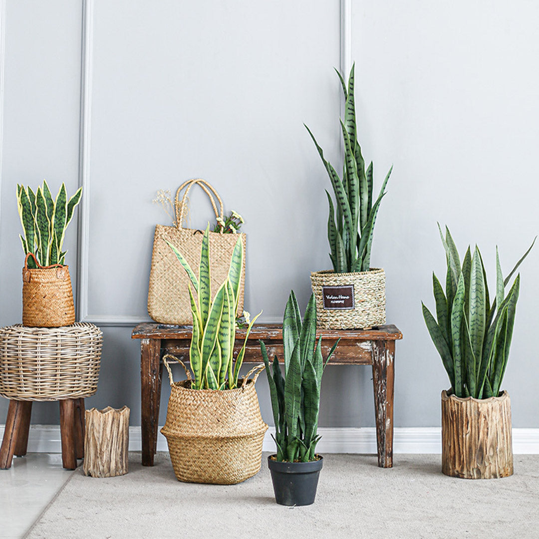 Soga 4 X 97cm Artificial Indoor Snake Sansevieria Plant Fake Decoration Tree Flower Pot