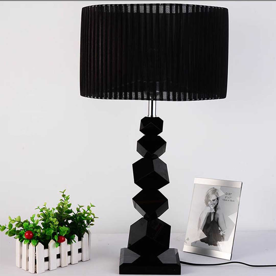 Soga 4 X 60cm Black Table Lamp With Dark Shade Led Desk Lamp