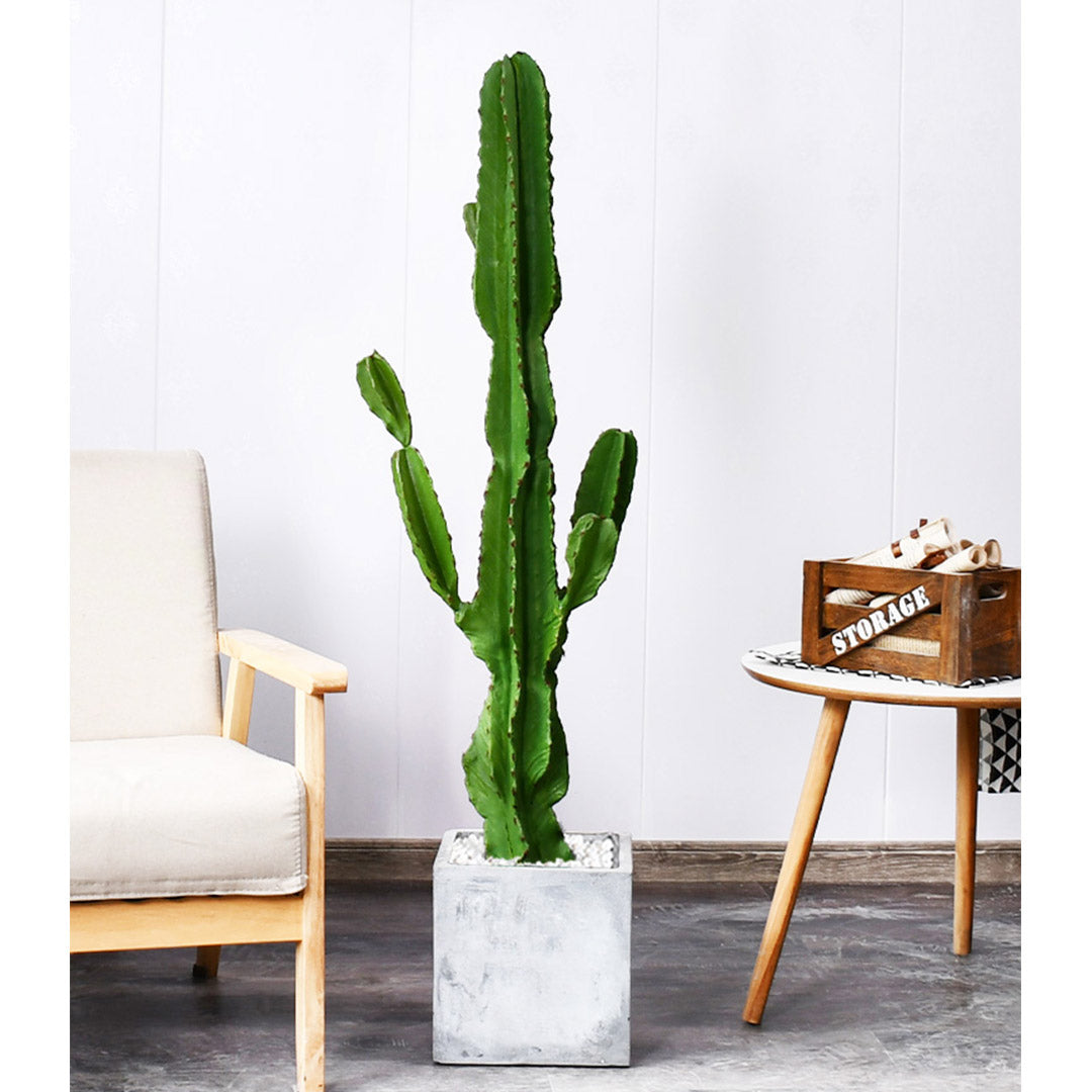Soga 4 X 120cm Green Artificial Indoor Cactus Tree Fake Plant Simulation Decorative 6 Heads