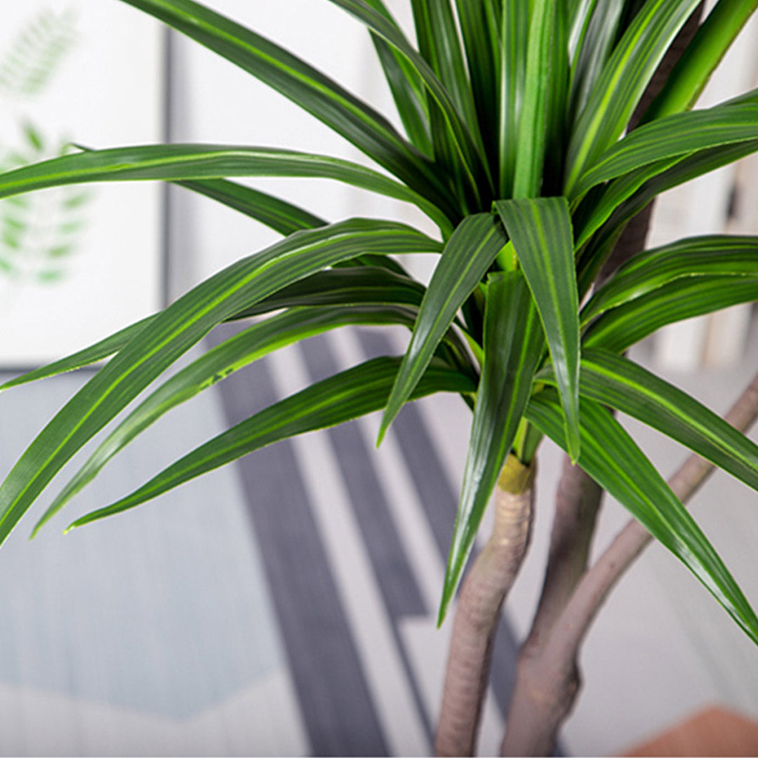 Soga 4 X 180cm Green Artificial Indoor Brazlian Iron Tree Fake Plant Decorative 3 Heads