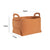 2X Small Coffee Foldable Felt Storage Portable Collapsible Bag Home Office Foldable Organiser with Carry Handles