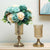 Soga 28.5cm Transparent Glass Flower Vase Filler With Blue Flower Set