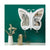 Soga White Butterfly Shape Wall Mounted Makeup Organiser Dustproof Waterproof Bathroom Storage Box Home Decor