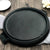 Soga 2 X 43cm Round Ribbed Cast Iron Frying Pan Skillet Steak Sizzle Platter With Handle