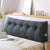 Soga 100cm Grey Triangular Wedge Bed Pillow Headboard Backrest Bedside Tatami Cushion Home Decor