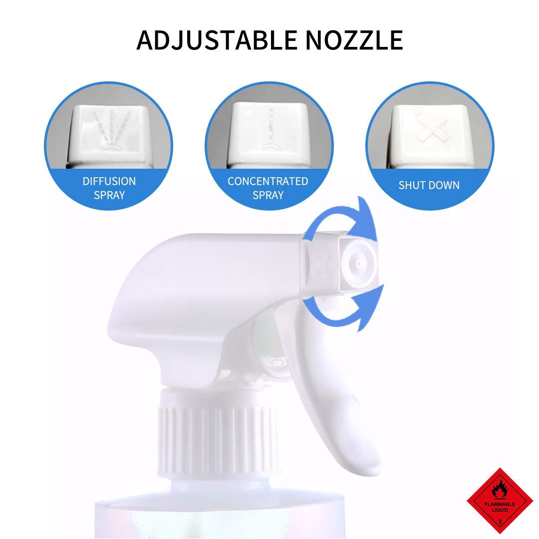 8 X 500ml Standard Grade Disinfectant Anti Bacterial Alcohol Spray Bottle