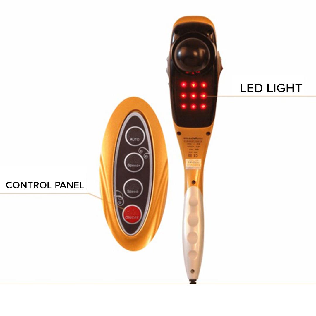 Soga Hand Held Full Body Massager With 6 Attachments Back Pain Therapy