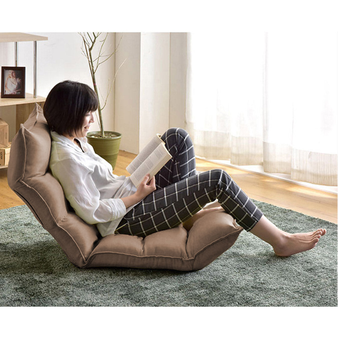 Soga 4 X Foldable Tatami Floor Sofa Bed Meditation Lounge Chair Recliner Lazy Couch Khaki