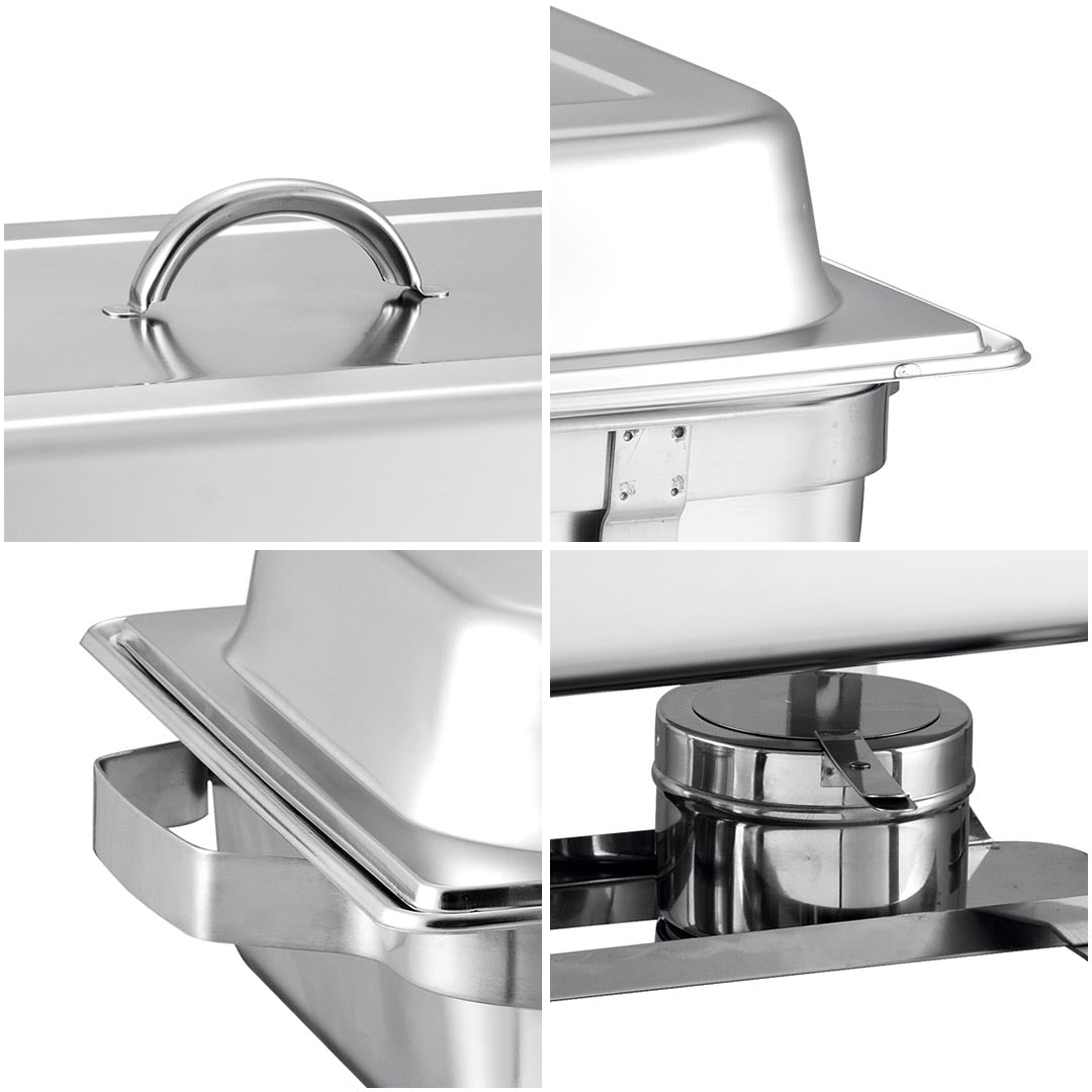 Soga 3 L Triple Tray Stainless Steel Chafing Food Warmer Catering Dish