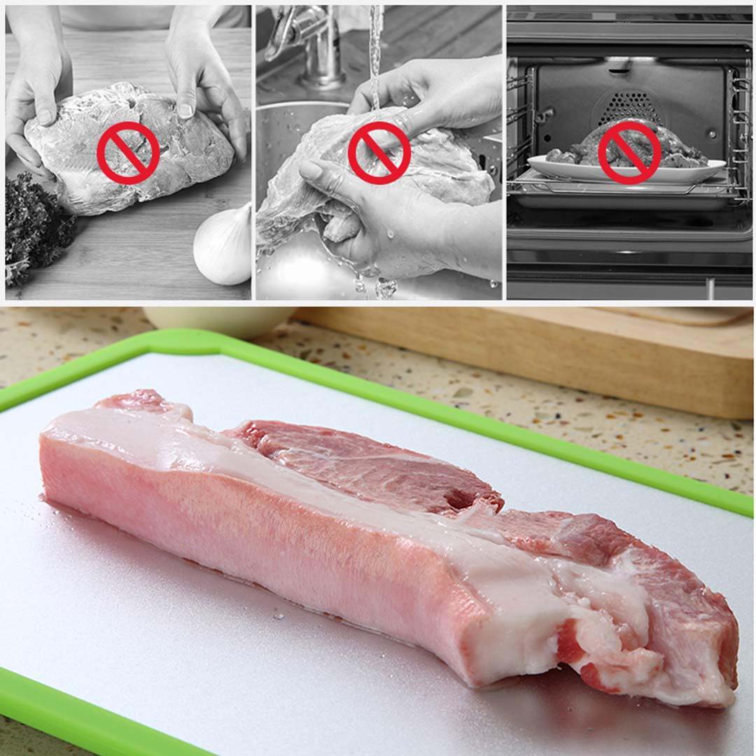 Soga 2 X Kitchen Fast Defrosting Tray The Safest Way To Defrost Meat Or Frozen Food