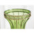 67cm Green Glass Tall Floor Vase with 10pcs White Artificial Fake Flower Set