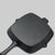 Soga 2 X 26cm Square Ribbed Cast Iron Frying Pan Skillet Steak Sizzle Platter With Handle