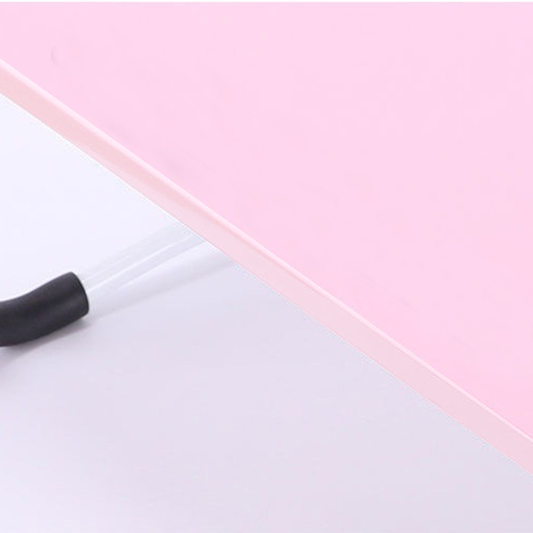2X Pink Portable Bed Table Adjustable Foldable Bed Sofa Study Table Laptop Mini Desk Breakfast Tray Home Decor