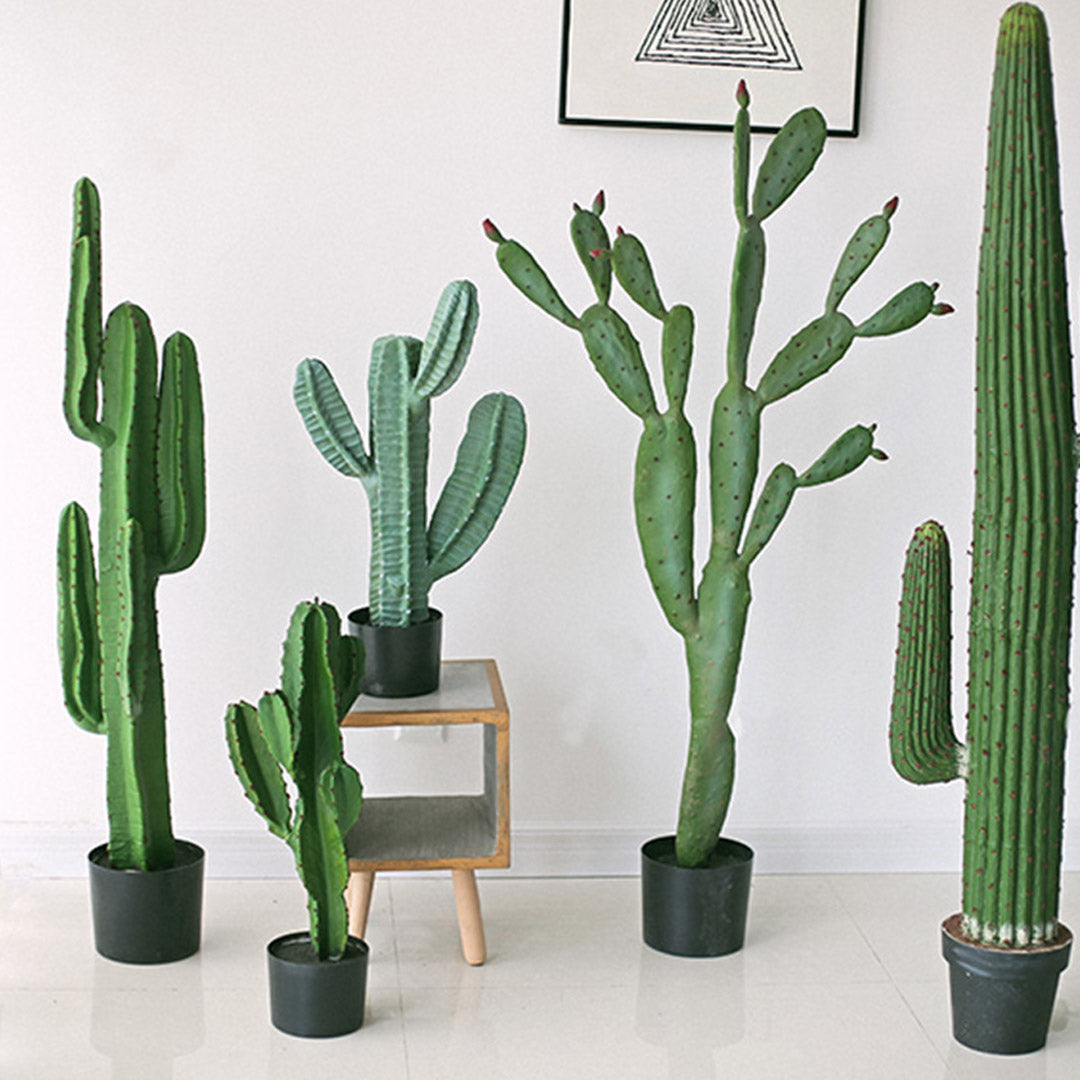 Soga 4 X 70cm Green Artificial Indoor Cactus Tree Fake Plant Simulation Decorative 5 Heads