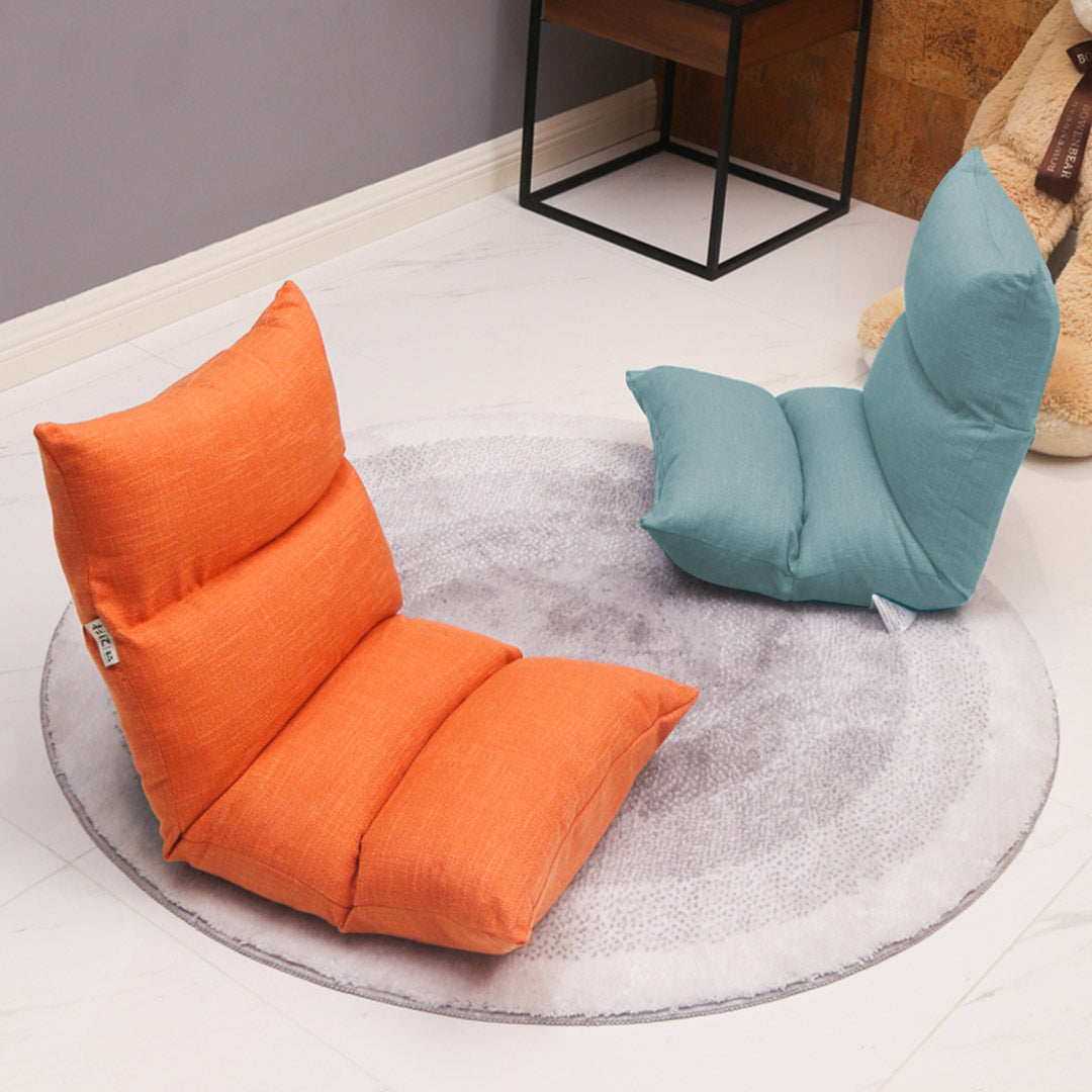 Soga Lounge Floor Recliner Adjustable Lazy Sofa Bed Folding Game Chair Mint Green