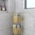2X 3 Tier Bathroom Shelf Multifunctional Storage Display Rack Organiser with wheels